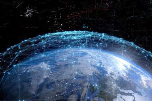 Global communication network concept